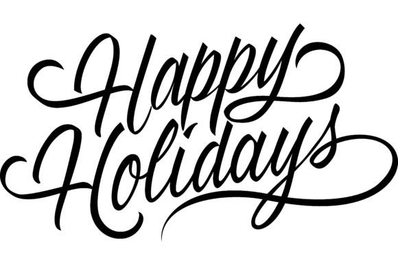 Download Happy Holidays Lettering. Calligraphic L - Happy Collection