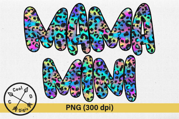 Download Mama and Mini Neon Leopard Mama Design - Mini Collection