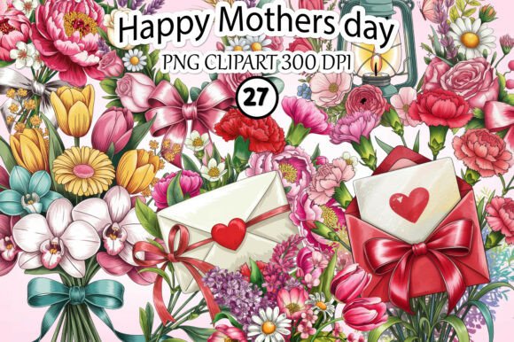 Download Happy Mother's Day Clipart Bundle - Happy Collection