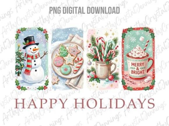 Download Happy Holidays Christmas Brushstroke PNG - Happy Collection