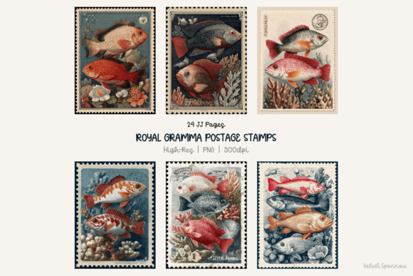 Download Royal Gramma Postage Stamps 24 Png - Gramma Collection