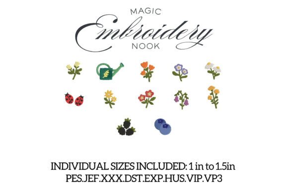 Download Mini Floral Garden Bundle X 13 Designs - Mini Collection