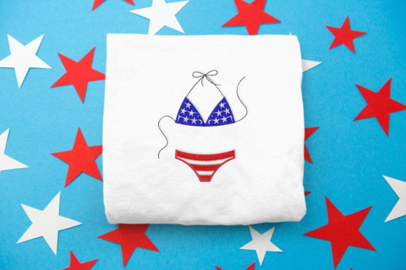 Download Patriotic String Bikini Mini Embroidery - Mini Collection